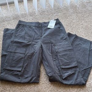 H&M Women's Black Cargo Pants with Utility Pockets